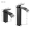 Matte Black Waterfall Bathroom Faucet With Single Handle And Hot Cold Mixer 1