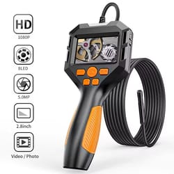 hd endoscope inspection camera with 2.8 inch screen and led light (5.5mm and 8mm lens)