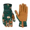 Puncture Resistant Leather Gardening Gloves For Women With Breathable Grip Design 2