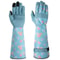 Puncture Resistant Leather Gardening Gloves For Women With Breathable Grip Design 6