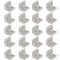 Angle Iron Brackets For Table Chair Cabinet Shelf Support 90 Degree Corner Connector 20pcs Set 3
