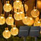 LED Solar String Lights Outdoor Waterproof Crystal Globe Lights With 8 Modes 2