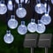 LED Solar String Lights Outdoor Waterproof Crystal Globe Lights With 8 Modes 4