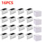 Warm White LED Solar Step Lights Outdoor Waterproof Pathway And Stair Lamps 432 Pack 4