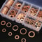 100pcs Copper Washer Assortment Kit M4 To M14 Sealing Rings For Oil Pan Nuts And Bolts With Storag 4