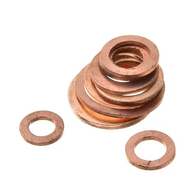 100pcs Copper Washer Assortment Kit  M4 To M14 Sealing Rings For Oil Pan Nuts And Bolts With Storag 5