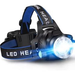 rechargeable zoomable led headlamp – waterproof high-lumen outdoor head torch for work or camping