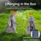 Solar Bunny Garden Statue With LED Butterfly Light 3