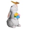 Solar Bunny Garden Statue With LED Butterfly Light 4