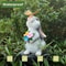 Solar Bunny Garden Statue With LED Butterfly Light 6