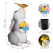 Solar Bunny Garden Statue With LED Butterfly Light 7