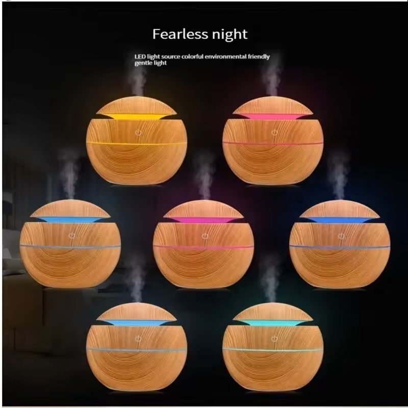 USB Mini Wood Grain Aroma Diffuser And Air Purifier 5