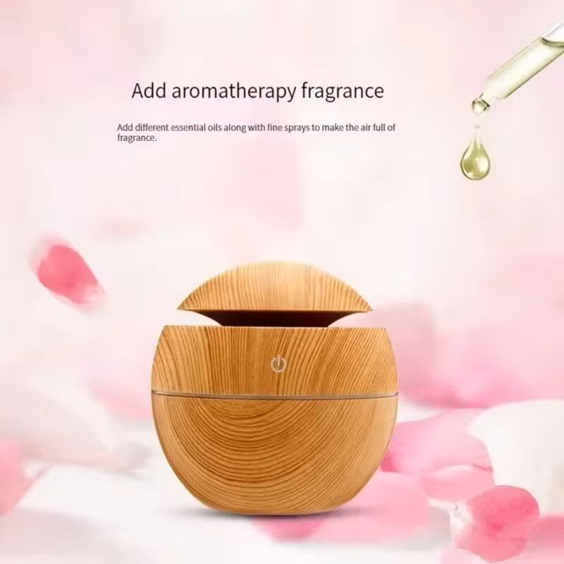 USB Mini Wood Grain Aroma Diffuser And Air Purifier 7