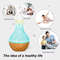 Wood Grain Ultrasonic Vase Humidifier With Night Light 1