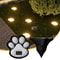 Solar Paw Print Garden Lights For Lawn And Pathway 0