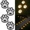 Solar Paw Print Garden Lights For Lawn And Pathway 7