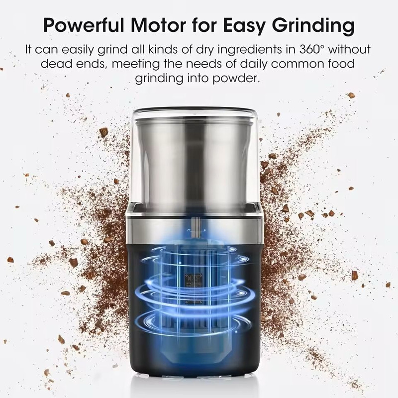 High Power Coffee Grinder With Detachable Grinding Cups For Kitchen Use 1