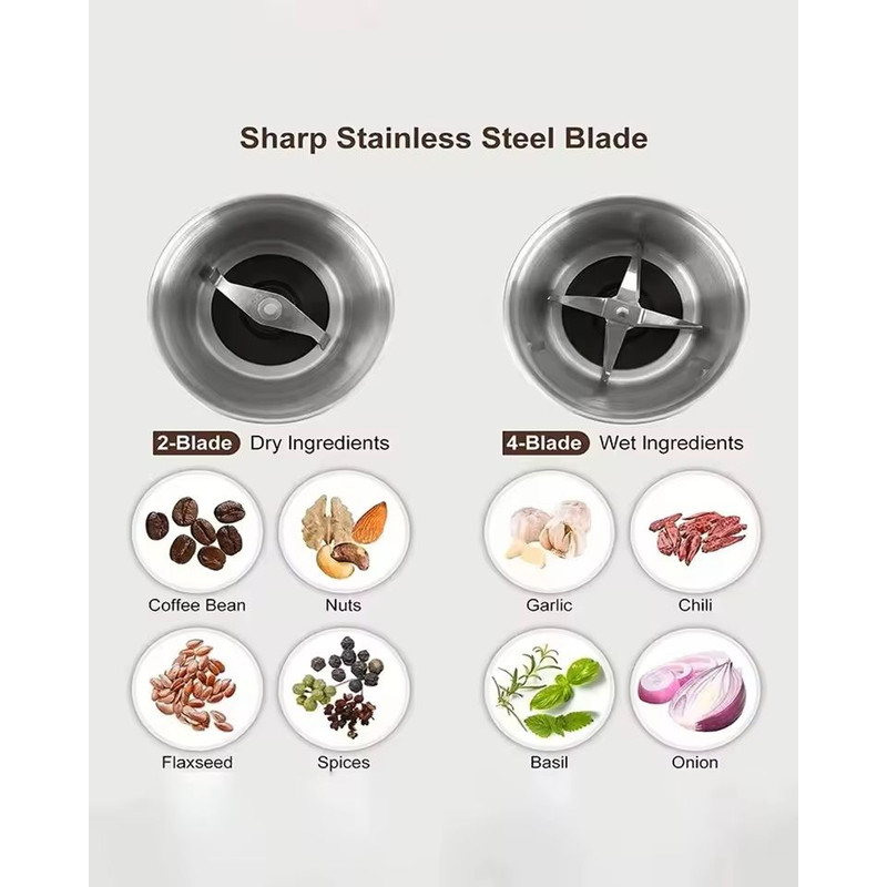 High Power Coffee Grinder With Detachable Grinding Cups For Kitchen Use 4