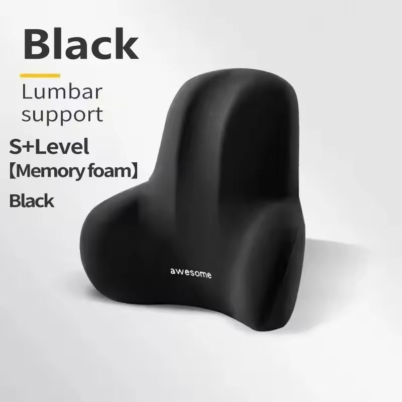 Memory Foam Lumbar Support Cushion For Car Office And Gaming Chairs 1