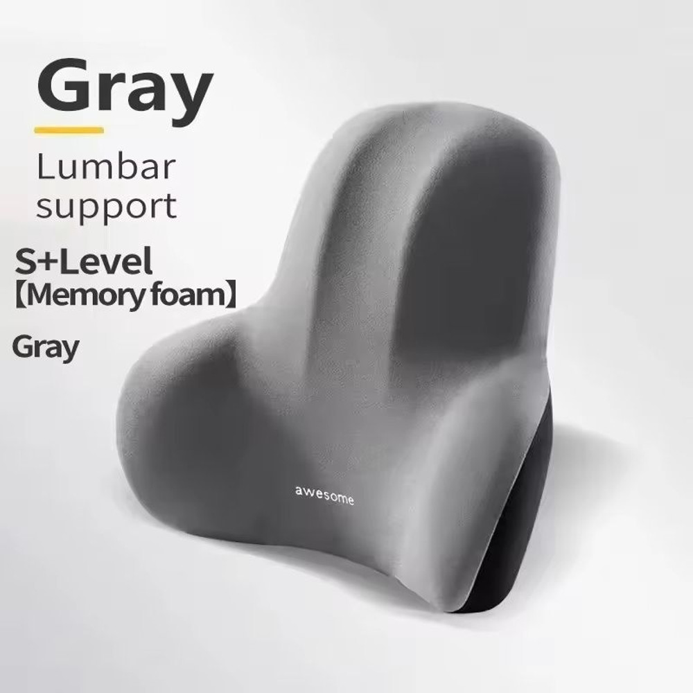 Memory Foam Lumbar Support Cushion For Car Office And Gaming Chairs 3