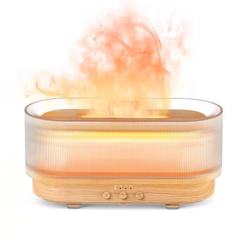 Sejoy Flame Aroma Diffuser With Cool Mist And Color Changing Light 5