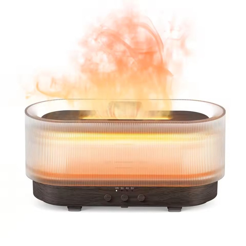 Sejoy Flame Aroma Diffuser With Cool Mist And Color Changing Light 7