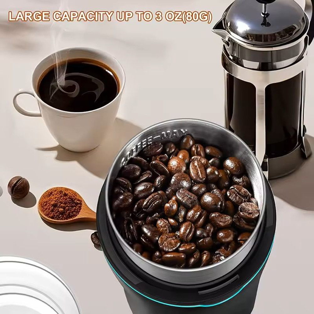 Professional Coffee Grinder With Removable Stainless Steel Cup For Kitchen Use 1
