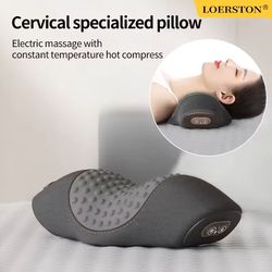 electric waist support pillow with heat and vibration for sleeping relief