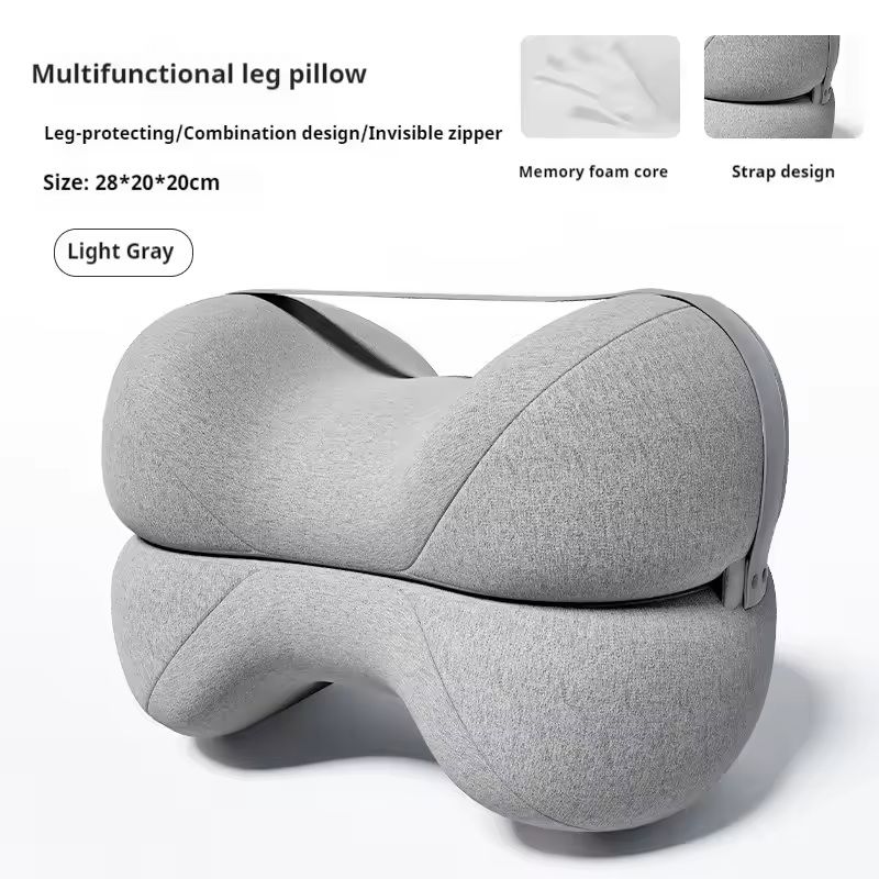 Cooling Memory Foam Leg Pillow For Sciatica And Spine Alignment 3