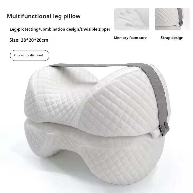 Cooling Memory Foam Leg Pillow For Sciatica And Spine Alignment 5