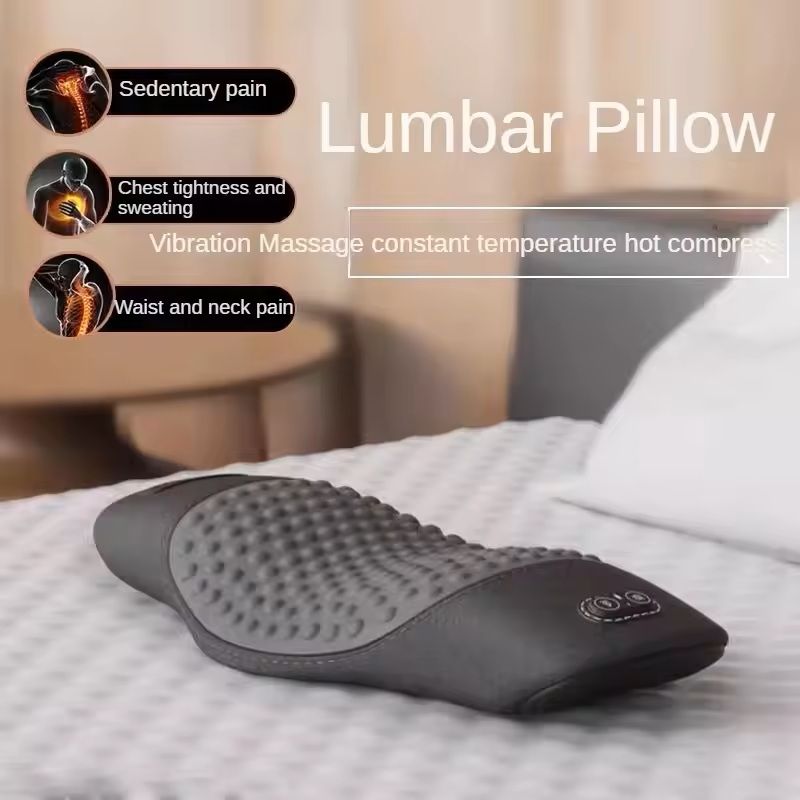 Heated Lumbar Support Sleeping Pad With Electric Massage For Back Pain Relief 5