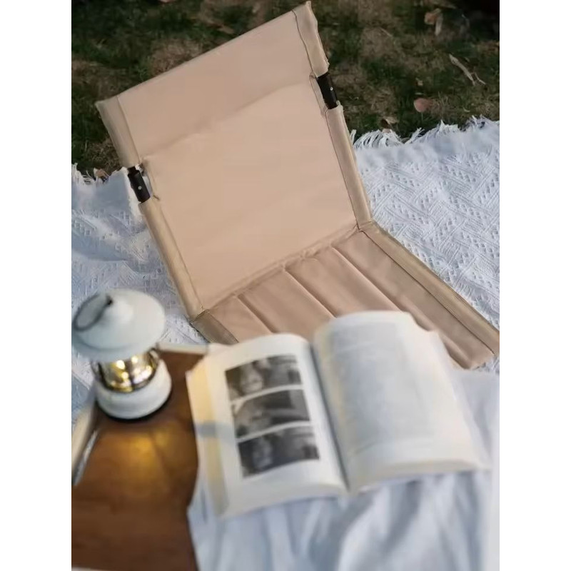 Foldable Camping Chair With Backrest And Cushion For Outdoor Garden Park Or Beach 7