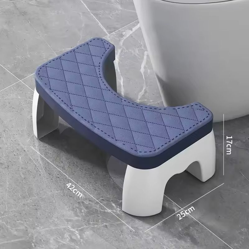 Ergonomic Waterproof Toilet Foot Stool NonSlip Bathroom Aid For All Ages 11