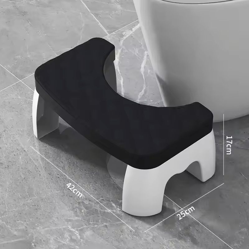 Ergonomic Waterproof Toilet Foot Stool NonSlip Bathroom Aid For All Ages 12