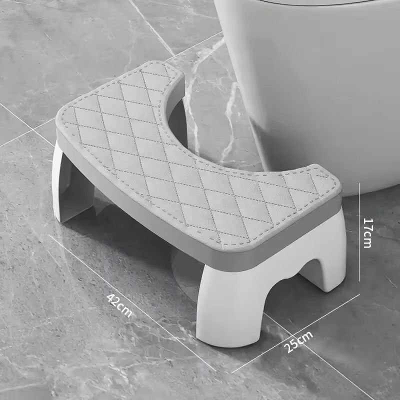 Ergonomic Waterproof Toilet Foot Stool NonSlip Bathroom Aid For All Ages 3