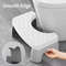 Ergonomic Waterproof Toilet Foot Stool NonSlip Bathroom Aid For All Ages 4