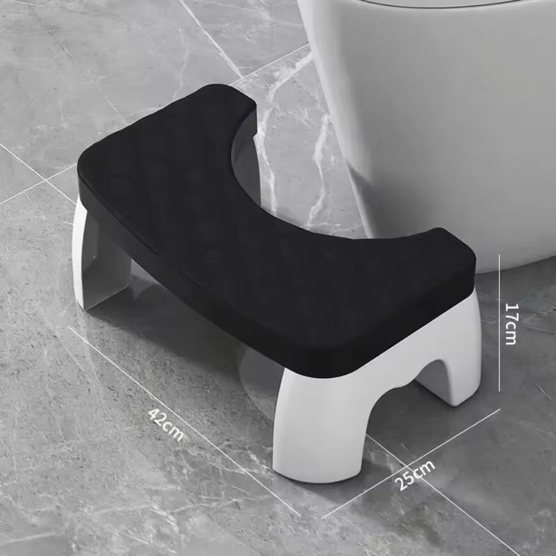 Ergonomic Waterproof Toilet Foot Stool NonSlip Bathroom Aid For All Ages 8