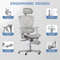 Ergonomic Mesh Office Chair With Foot Rest 3