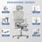 Ergonomic Mesh Office Chair With Foot Rest 3