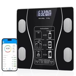 smart bluetooth body fat scale with usb charging