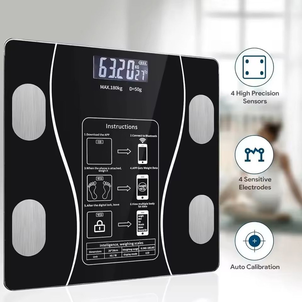 Smart Bluetooth Body Fat Scale With USB Charging 4