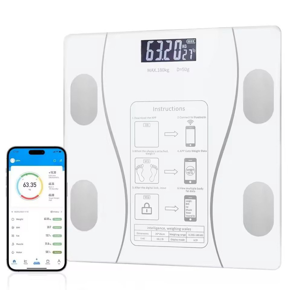 Smart Bluetooth Body Fat Scale With USB Charging 6