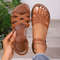 Summer Flat Roman Strap Sandals For Women 13