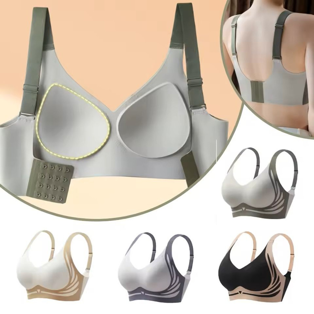 Seamless VNeck Wireless Bra  Adjustable Breathable And Comfortable Support 7