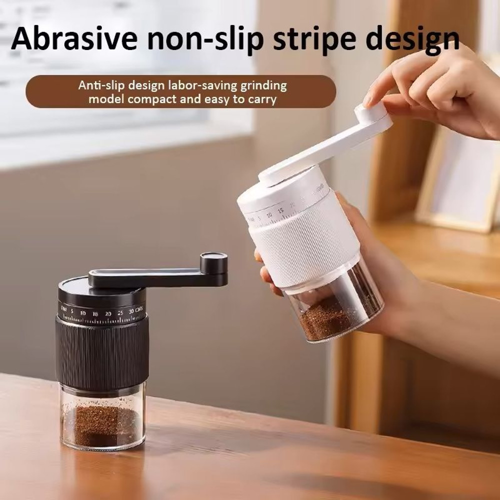 Manual Coffee Grinder With 35Gear Adjustment Ceramic Burr Mill For Espresso PourOver And French Pr 4