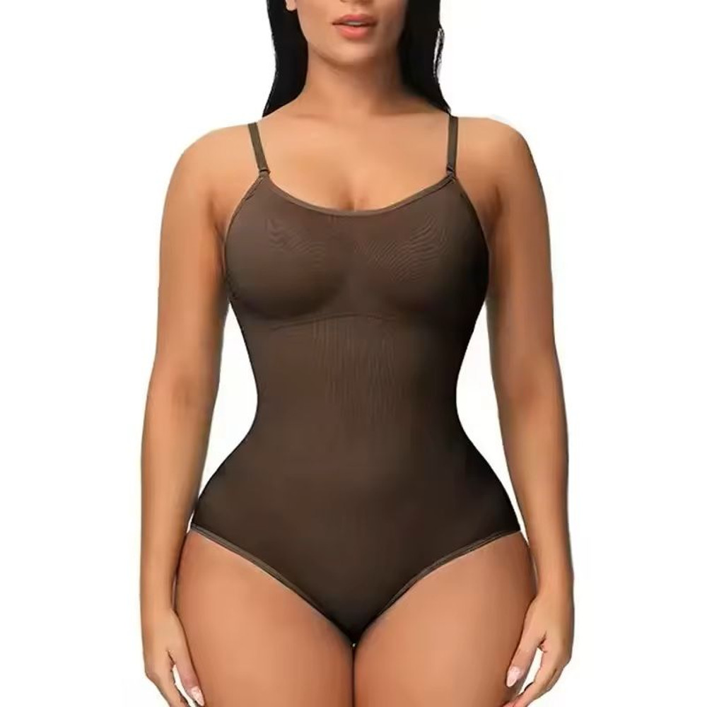 Seamless Tummy Control Bodysuit With Butt Lifting Shaper Support 4