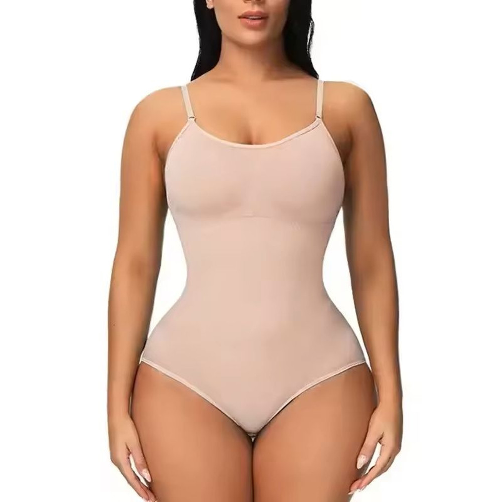 Seamless Tummy Control Bodysuit With Butt Lifting Shaper Support 6