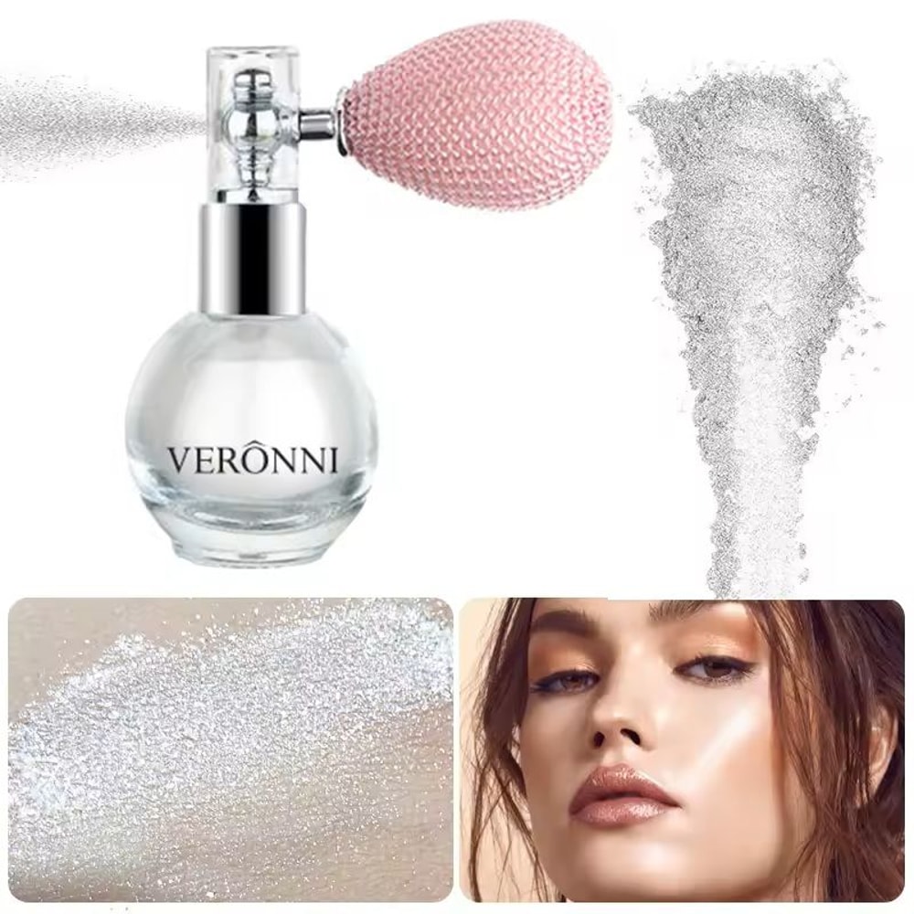 Diamond Glow Highlighter Spray With 6 Color Shimmer And Waterproof Finish 10