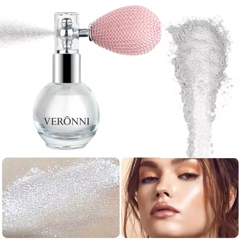 Diamond Glow Highlighter Spray With 6 Color Shimmer And Waterproof Finish 10