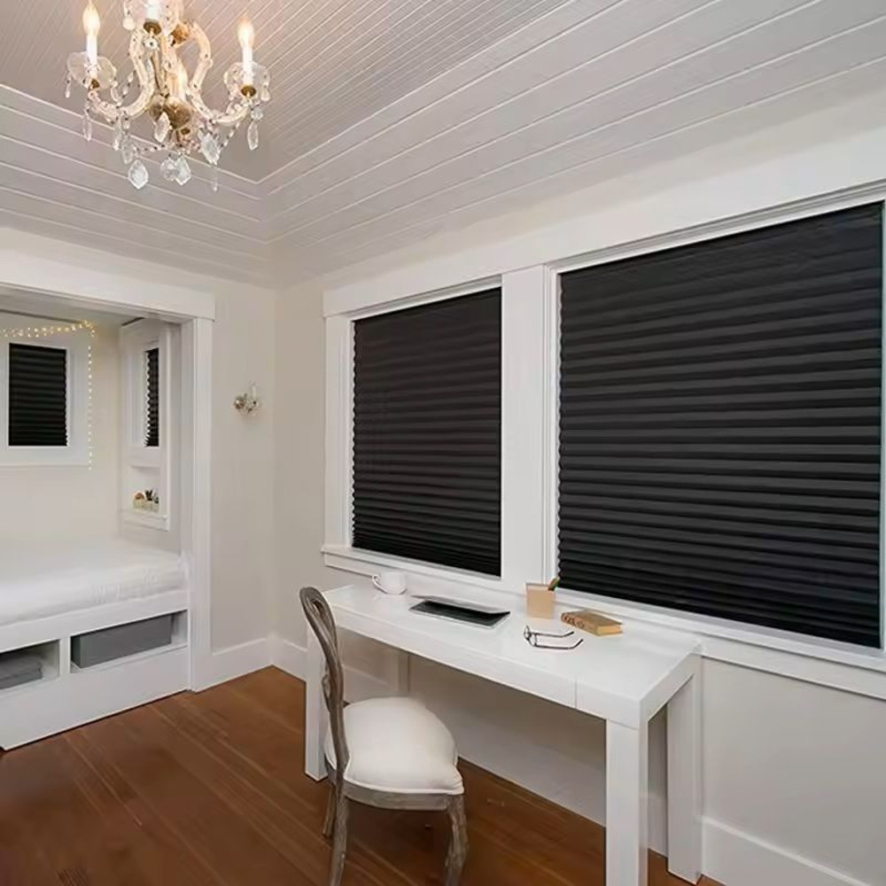 Self Adhesive Pleated Window Shades For Home Decoration 3